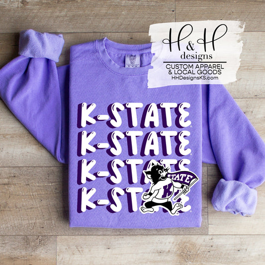 K-State Wildcats Doodle Stack ~ HHKSU134 ~ Licensed K-State Apparel