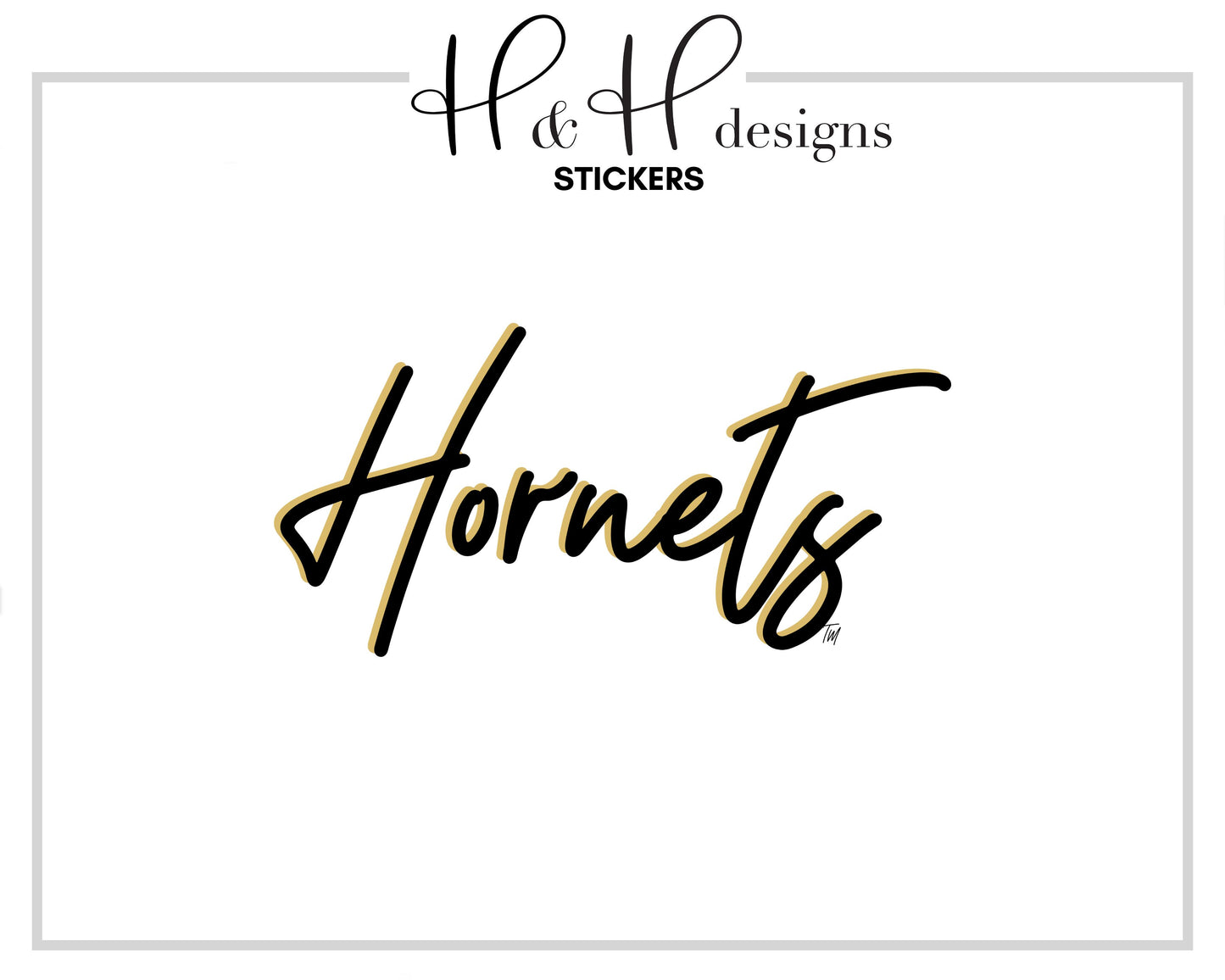 Hornets Script Stack ~ Licensed Apparel ~ HHESU103