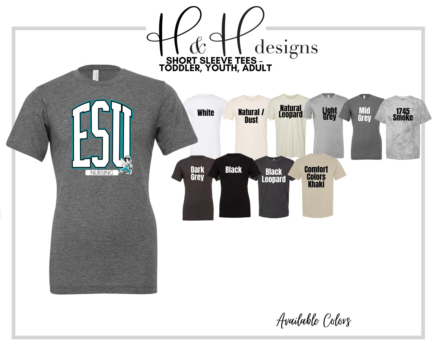 ESU Nursing Arch ~ Licensed Apparel ~ HHESU124