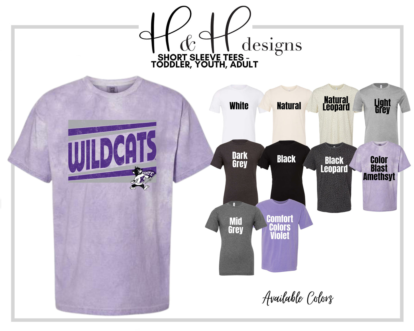 Wildcats Triple Triangle ~ Licensed Apparel ~ HHKSU181