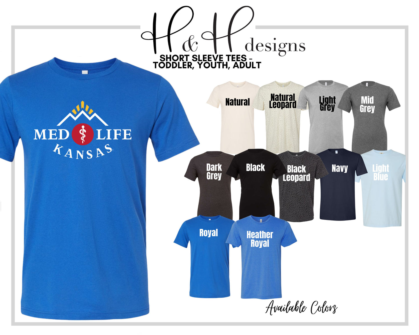 Medlife Kansas for Blue ~ KU Medlife Licensed Apparel ~ HHKU145