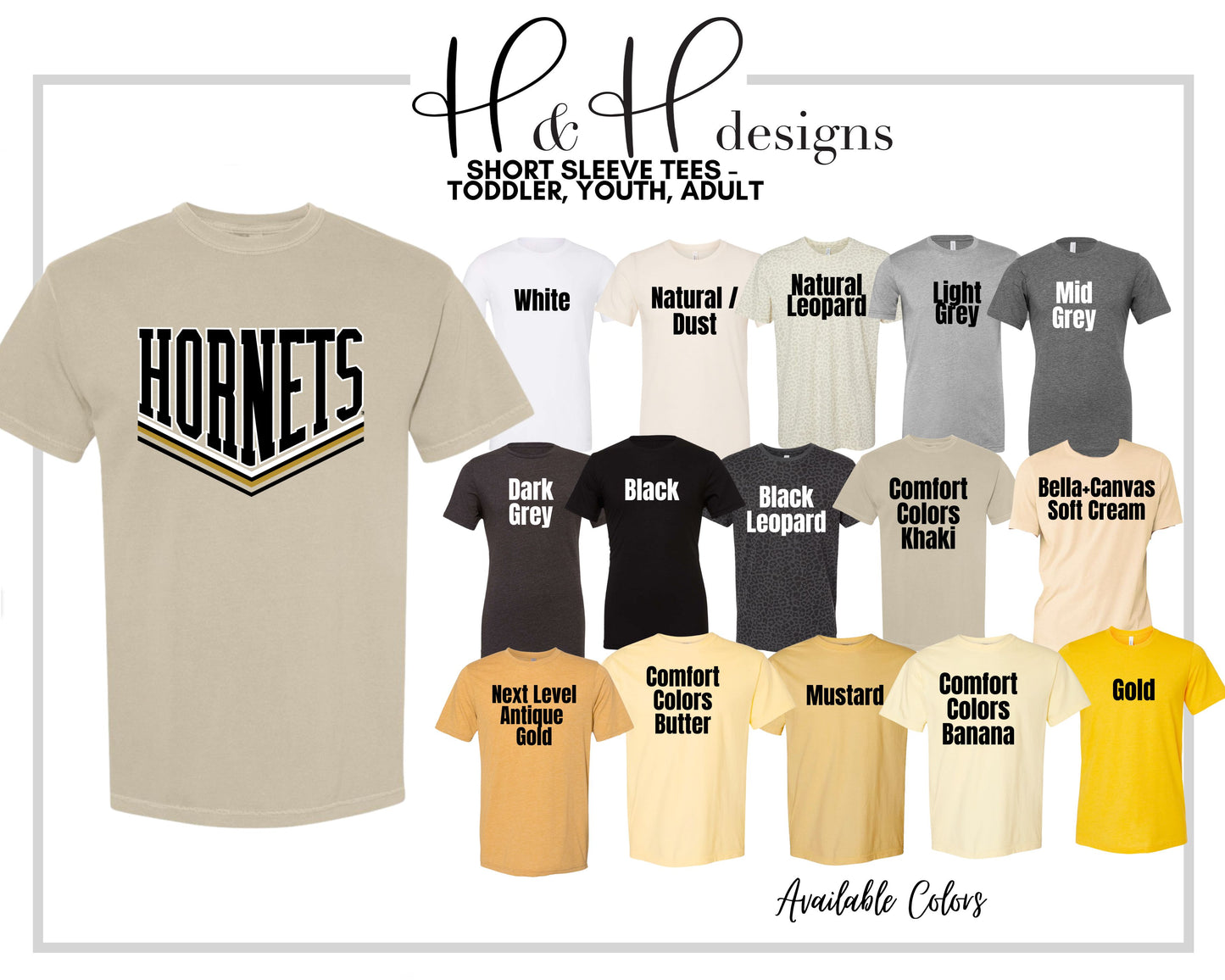 Hornets Double Point ~ Licensed Apparel ~ HHESU107