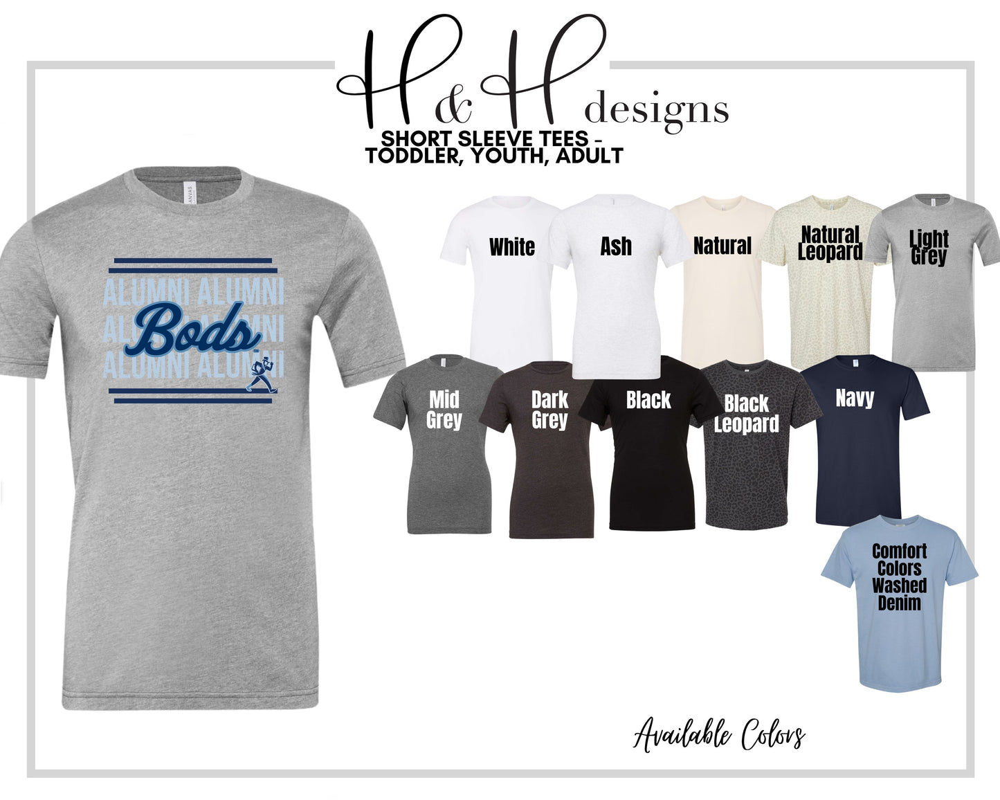 Washburn Alumni Shadow ~ Licensed Apparel ~ HHWU218