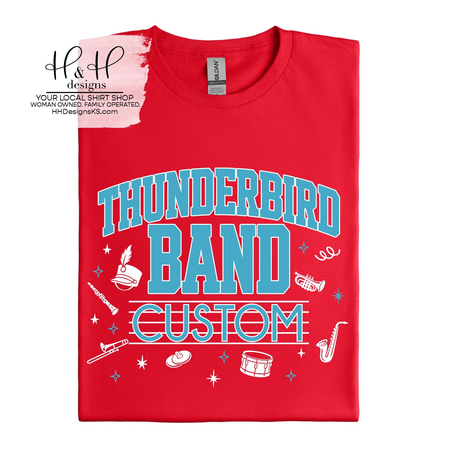 Shawnee Heights Band Custom Name ~ SHHS Bands Fundraiser ~ HH837