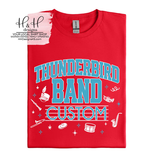 Shawnee Heights Band Custom Name ~ SHHS Bands Fundraiser ~ HH837