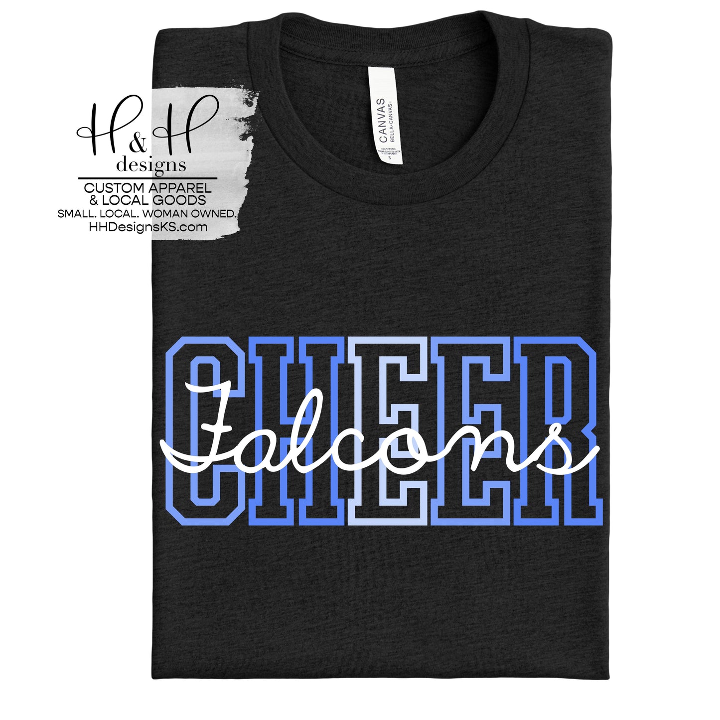 Falcons Cheer Retro Wavy ~ WRMS Cheer Fundraiser