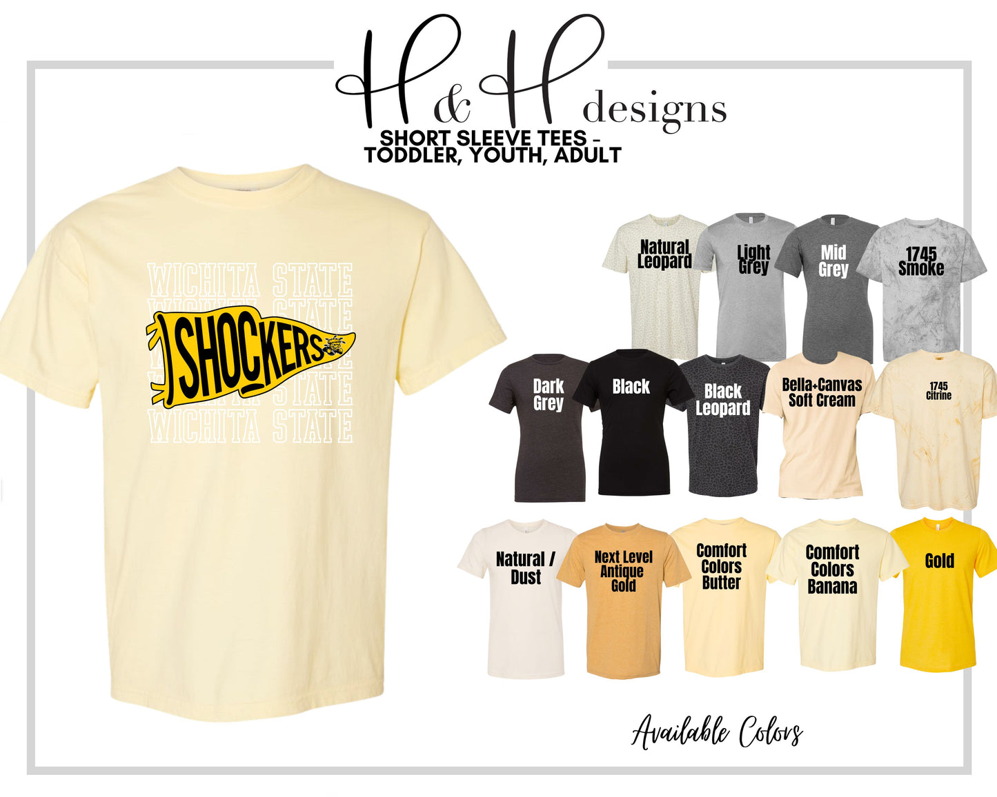 Shockers Pennant Stack  ~ Licensed Apparel ~ HHWSU108