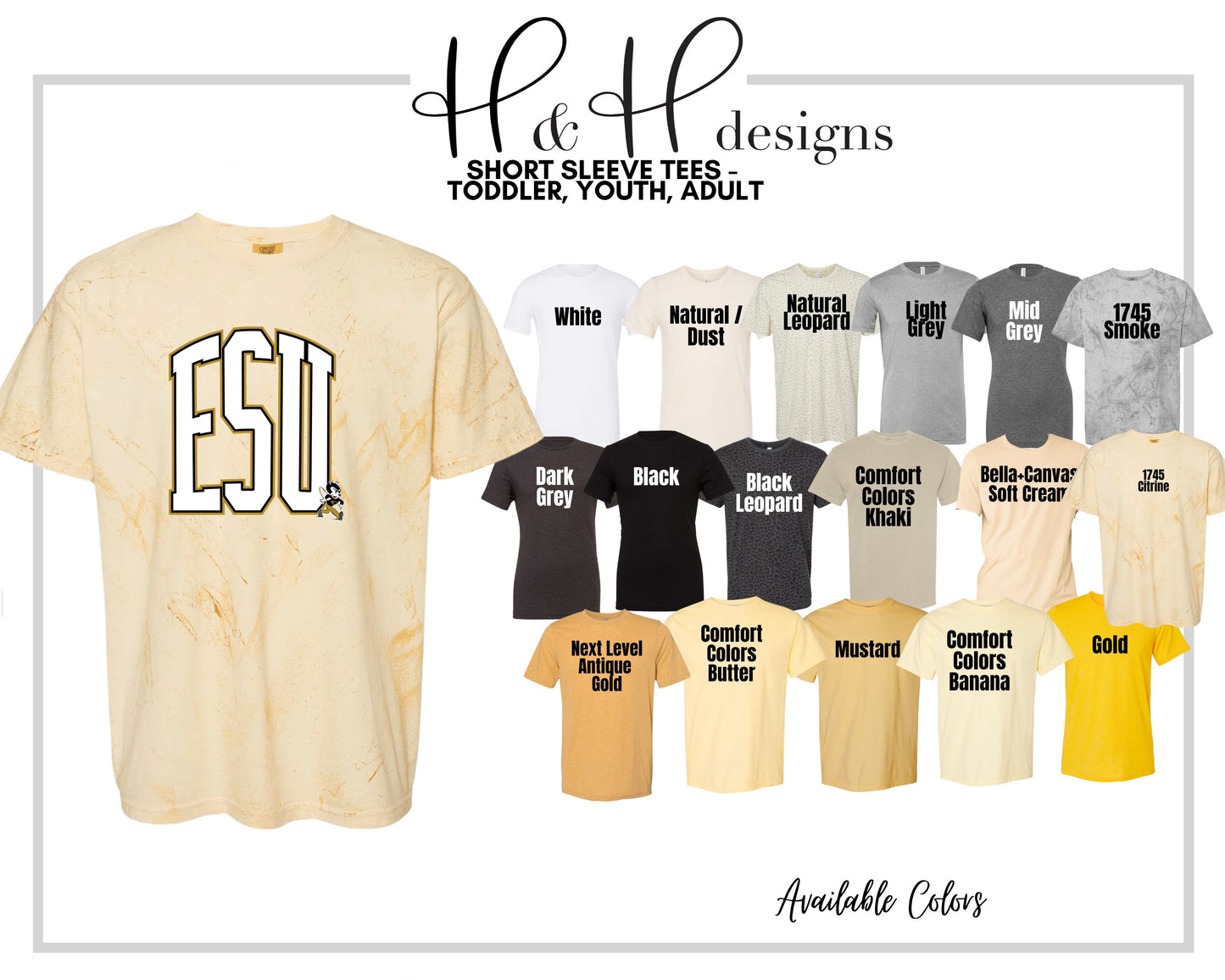 ESU Arch ~ Licensed Apparel ~ HHESU114