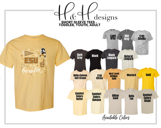 Emporia State Hornets Game Day Spirit ~ Licensed Apparel ~ HHESU144