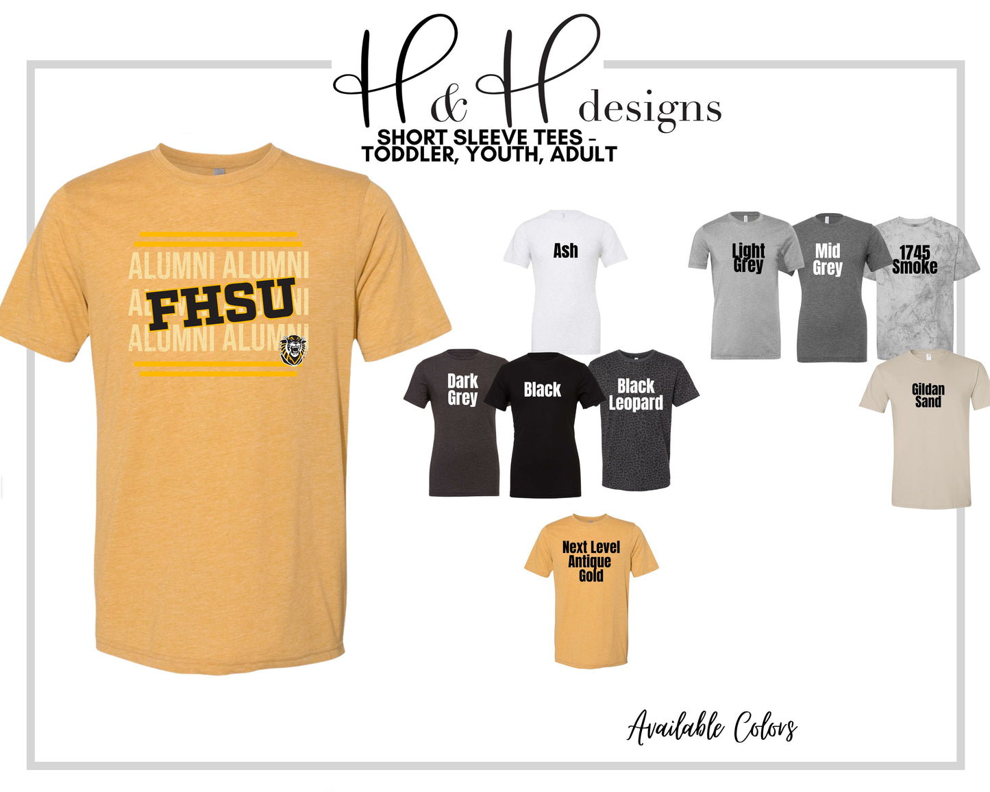 Fort Hays State Alumni ~ Licensed Apparel ~ HHFHSU127