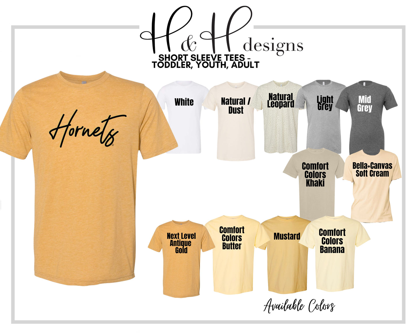 Hornets Script Stack ~ Licensed Apparel ~ HHESU103