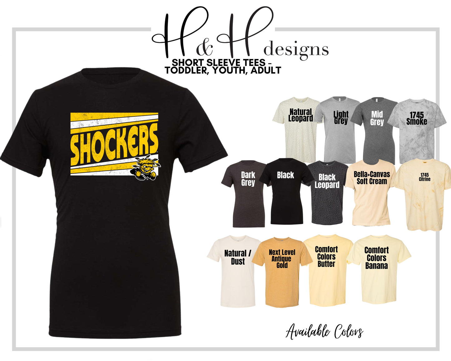Shockers Triple Triangle ~ Licensed Apparel ~ HHWSU115