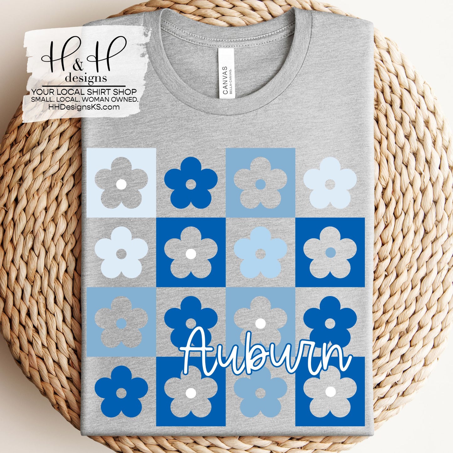 Auburn Daisy Block