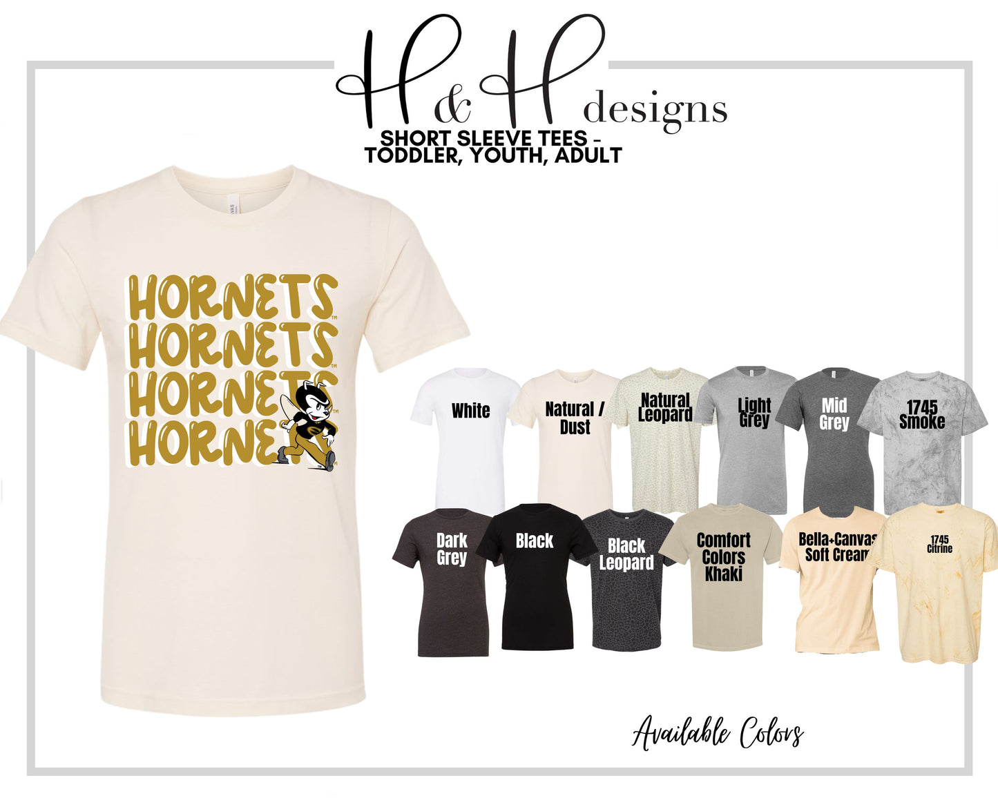 Hornets Doodle Stack ~ Licensed Apparel ~ HHESU111