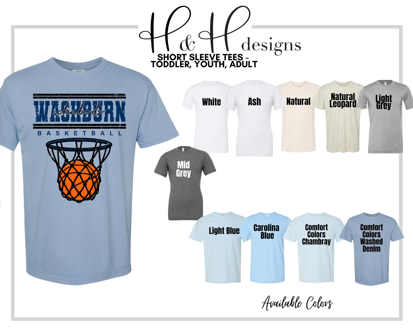 Washburn Ichabods Double Lined Basketball ~ Licensed Apparel ~ HHWU230