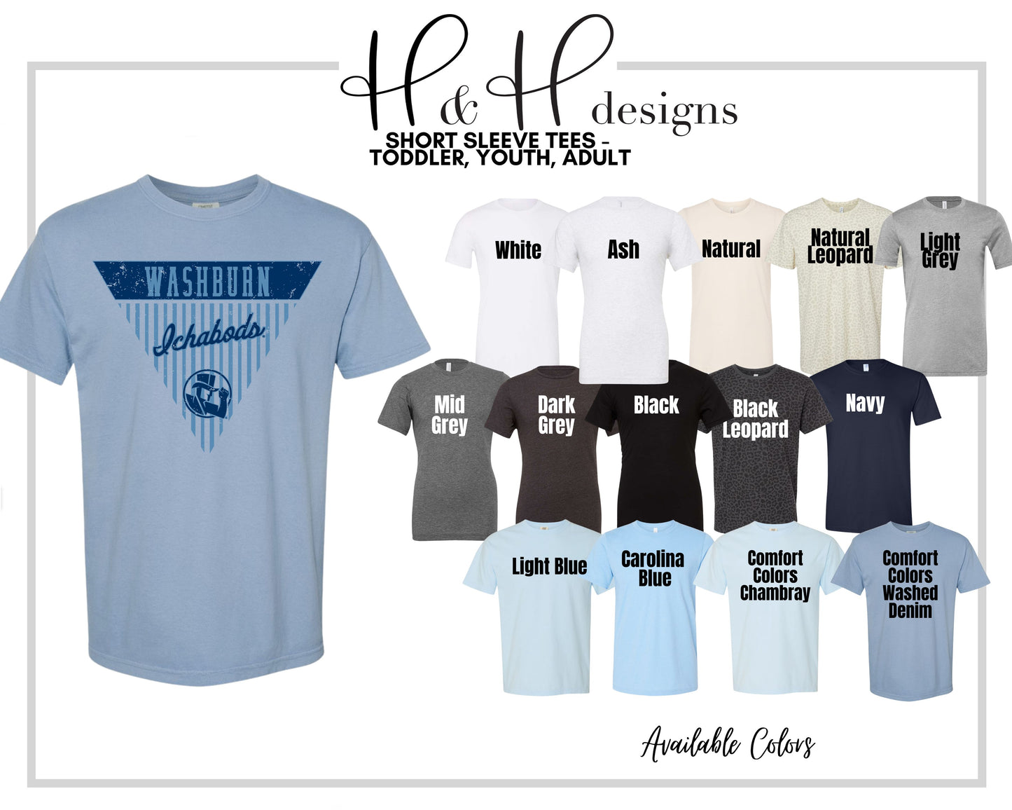 Washburn Striped Pennant ~ Licensed Apparel ~ HHWU219