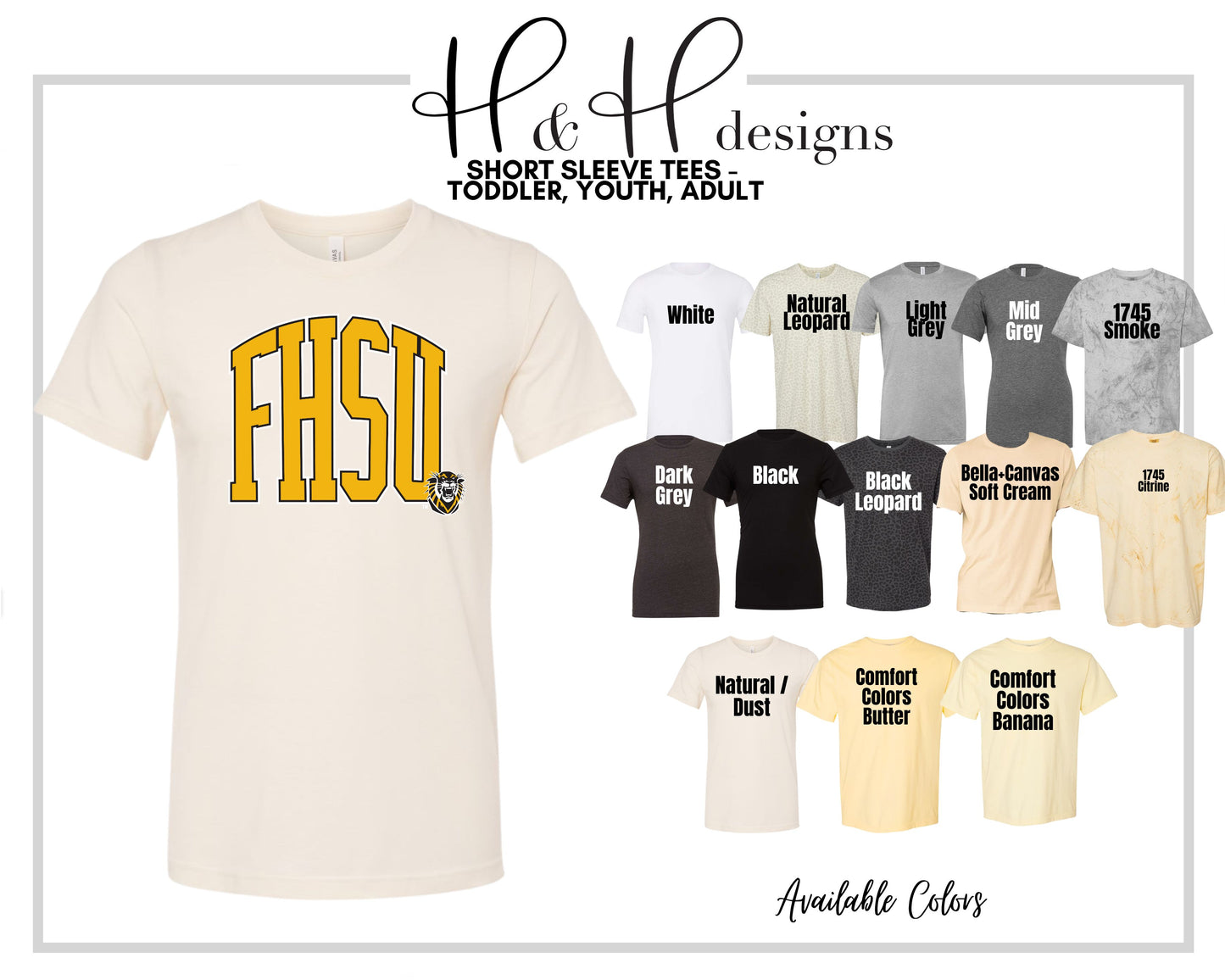 FHSU Arch ~ Licensed Apparel ~ HHFHSU101