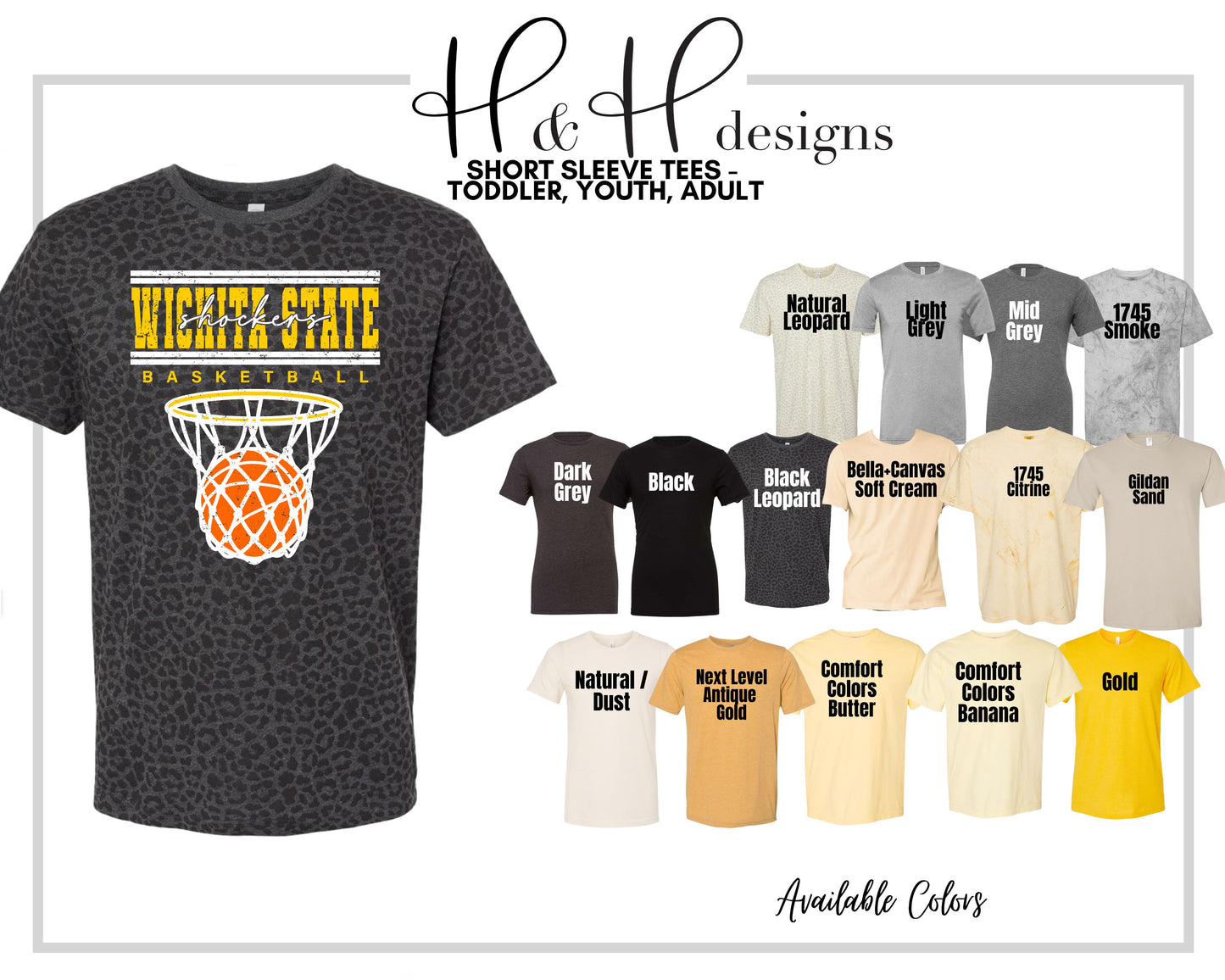Wichita State Shockers Double Lined Basketball ~ Licensed Apparel ~ HHWSU132