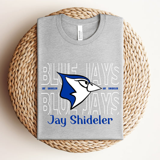 Jay Shideler Blue Jays Hallow Outline ~ Jay Shideler Staff Shirts ~ HH538
