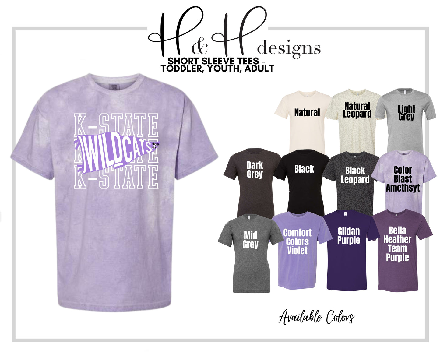 K-State Pennant Stack ~ HHKSU174