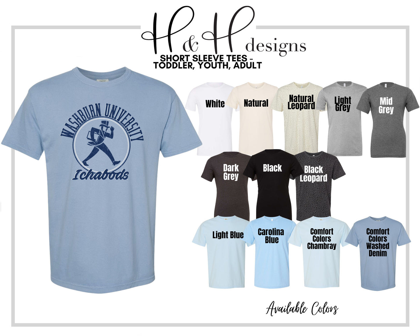 Washburn University Distressed Round ~ Licensed Apparel ~ HHWU199