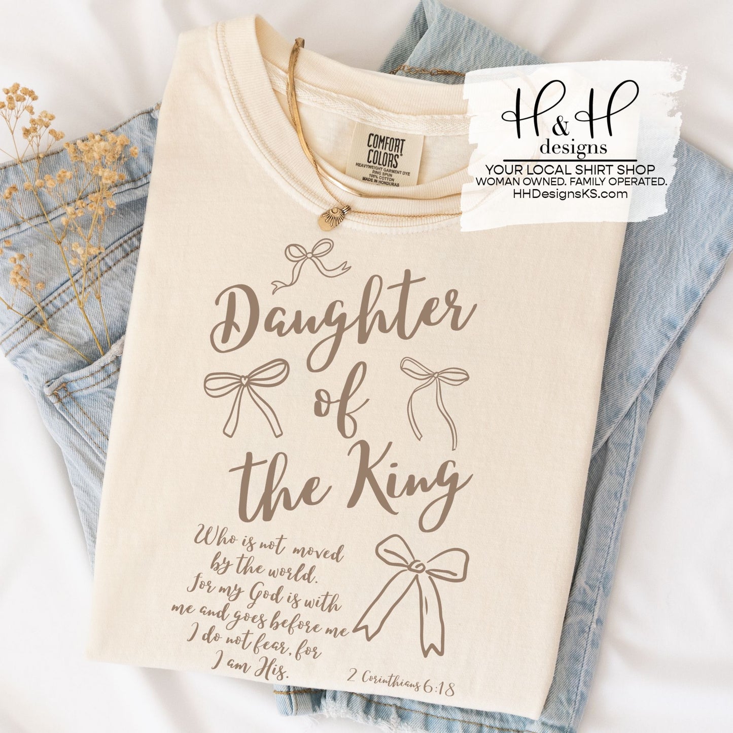 Daughter of the King ~ Brown Bows ~ HH2064