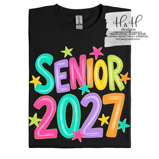 Senior 2027 Pastel Stars ~ HH2130