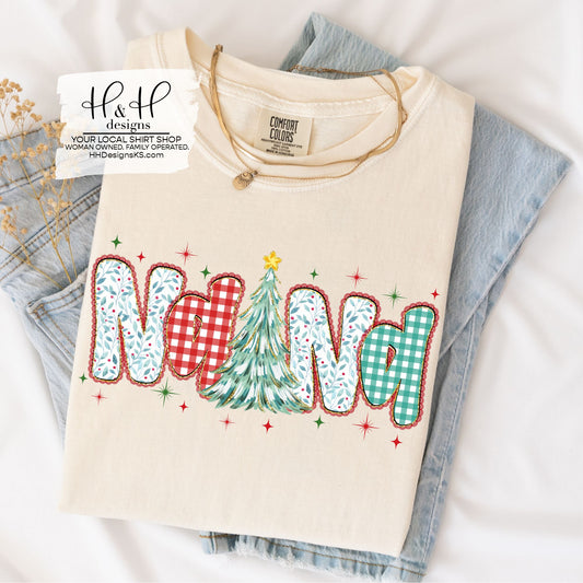 Nana Christmas Patterned Lace