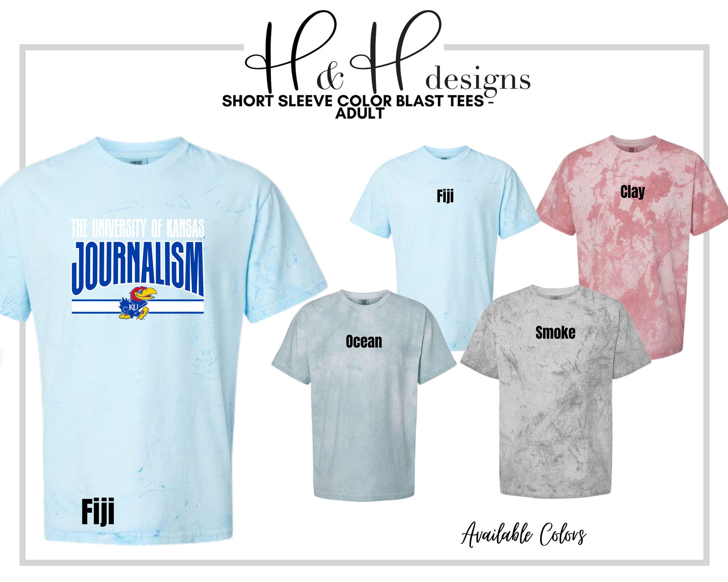 The University of Kansas Journalism Warp ~ Licensed Apparel ~ HHKU188