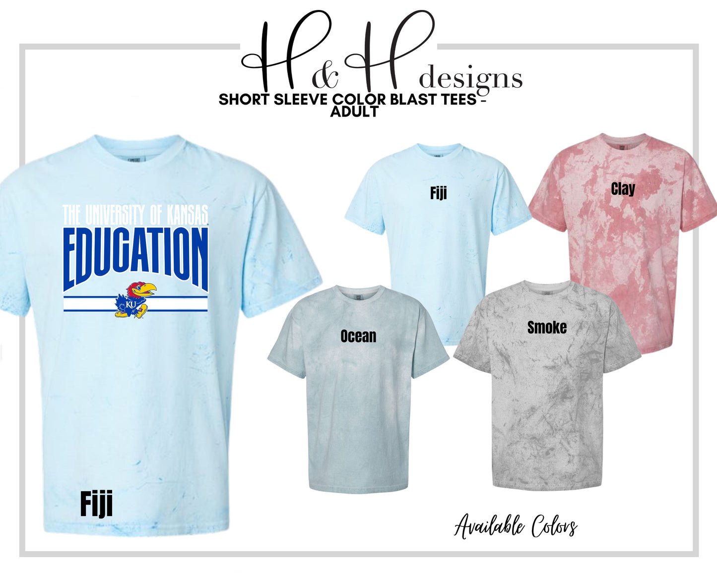 The University of Kansas Education Warp ~ Licensed Apparel ~ HHKU182