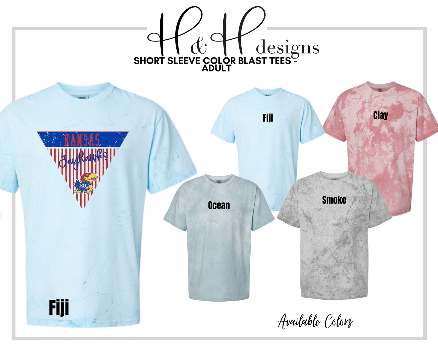 Kansas Striped Pennant ~ Licensed Apparel ~ HHKU170