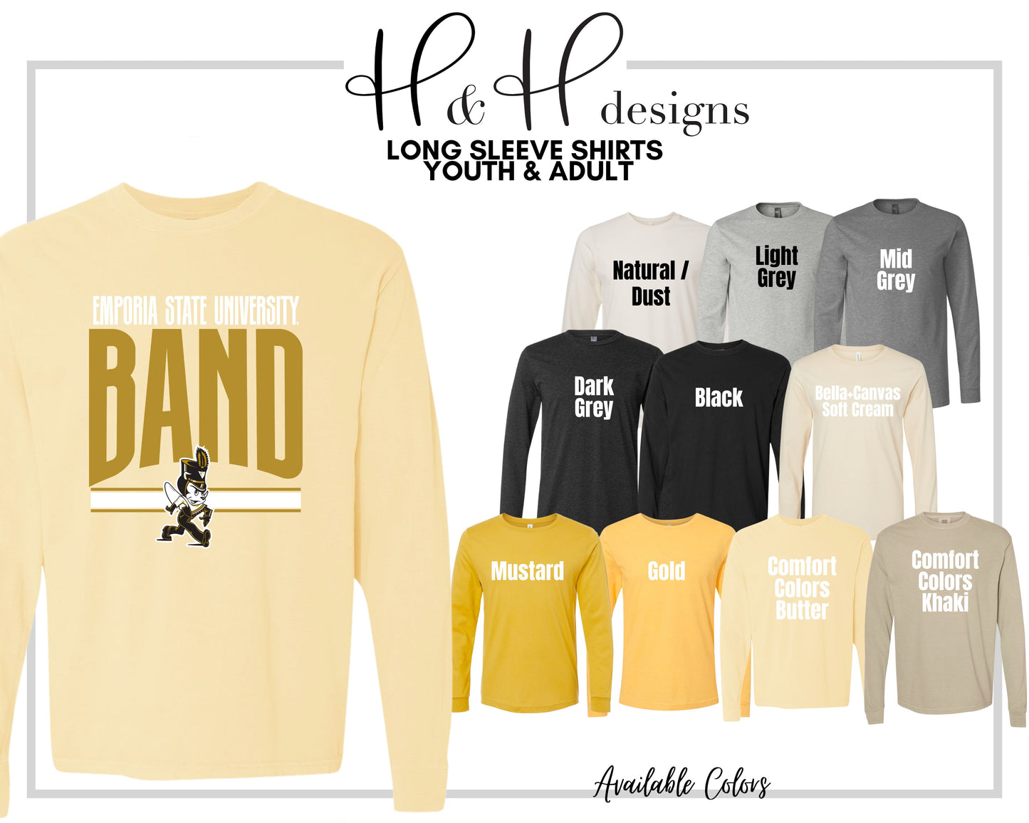 Emporia State University Band Warp  ~ Licensed Apparel ~ HHESU151