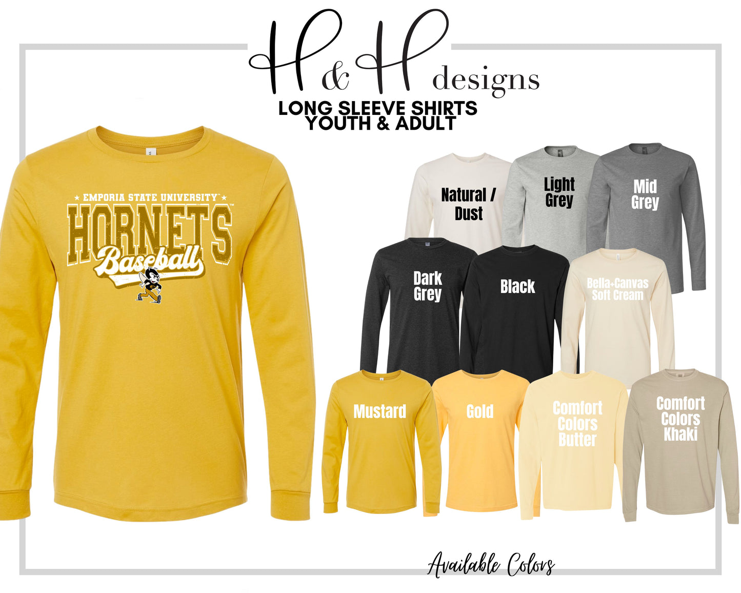 Emporia State Hornets Double Lined Basketball  ~ Licensed Apparel ~ HHESU145