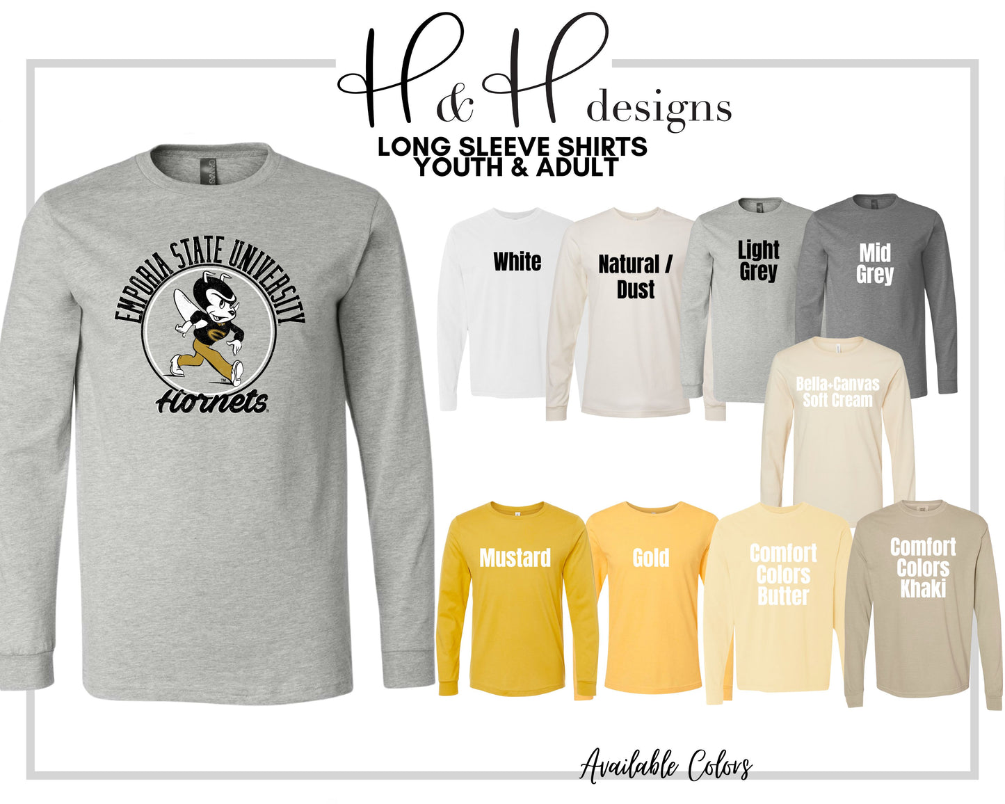 Emporia State Distressed Round ~ HHESU119