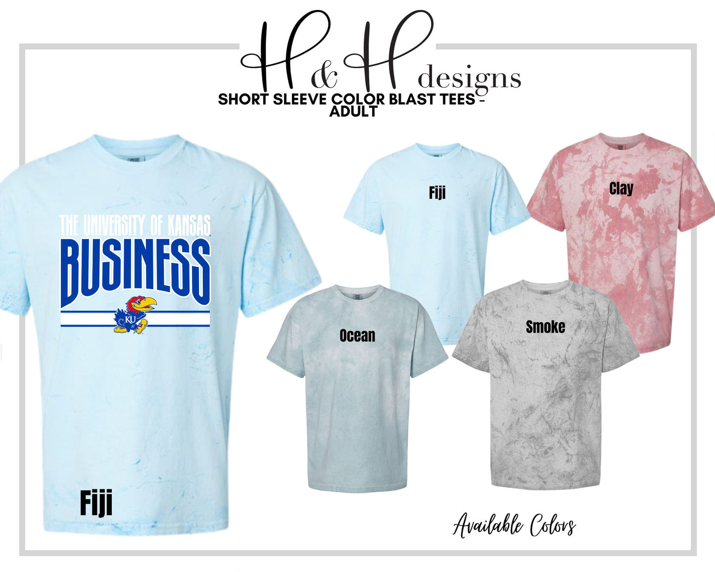 The University of Kansas Business Warp  ~ Licensed Apparel ~ HHKU183