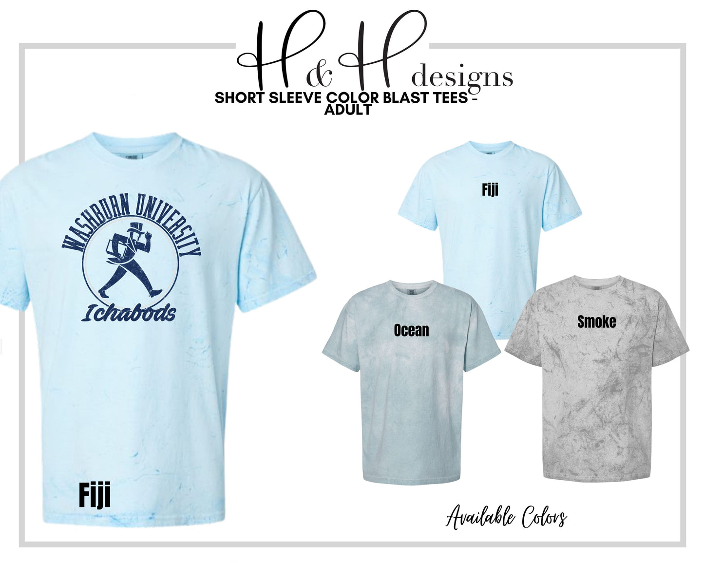 Washburn University Distressed Round ~ Licensed Apparel ~ HHWU199