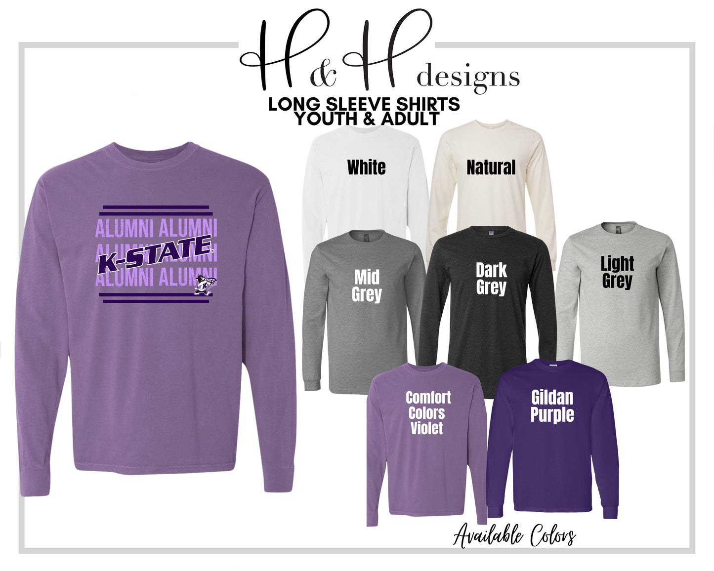 K-State Alumni ~ Licensed Apparel ~ HHKSU195