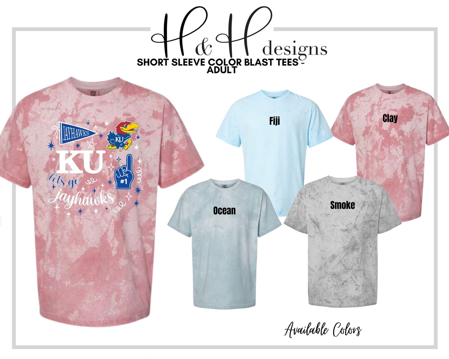 Kansas Jayhawks Blue Game Day Spirit ~ Licensed Apparel ~ HHKU177