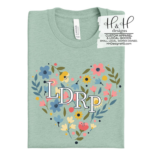 LDRP Floral Heart ~ New Life Center