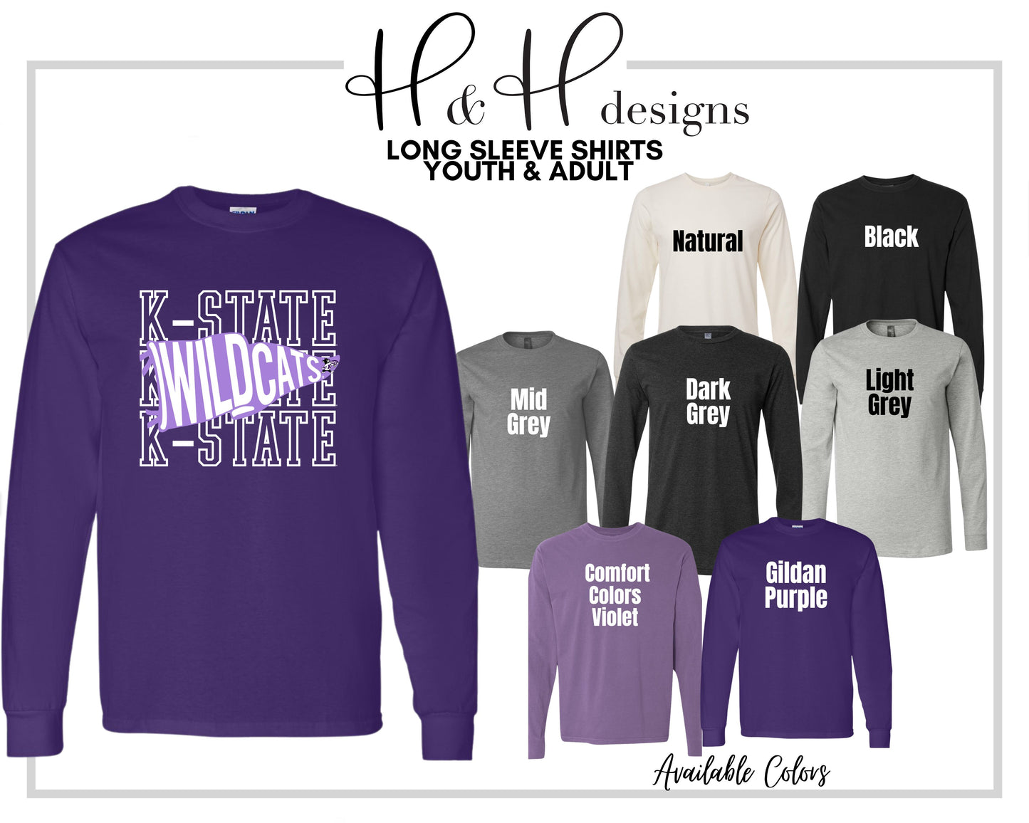 K-State Pennant Stack ~ HHKSU174