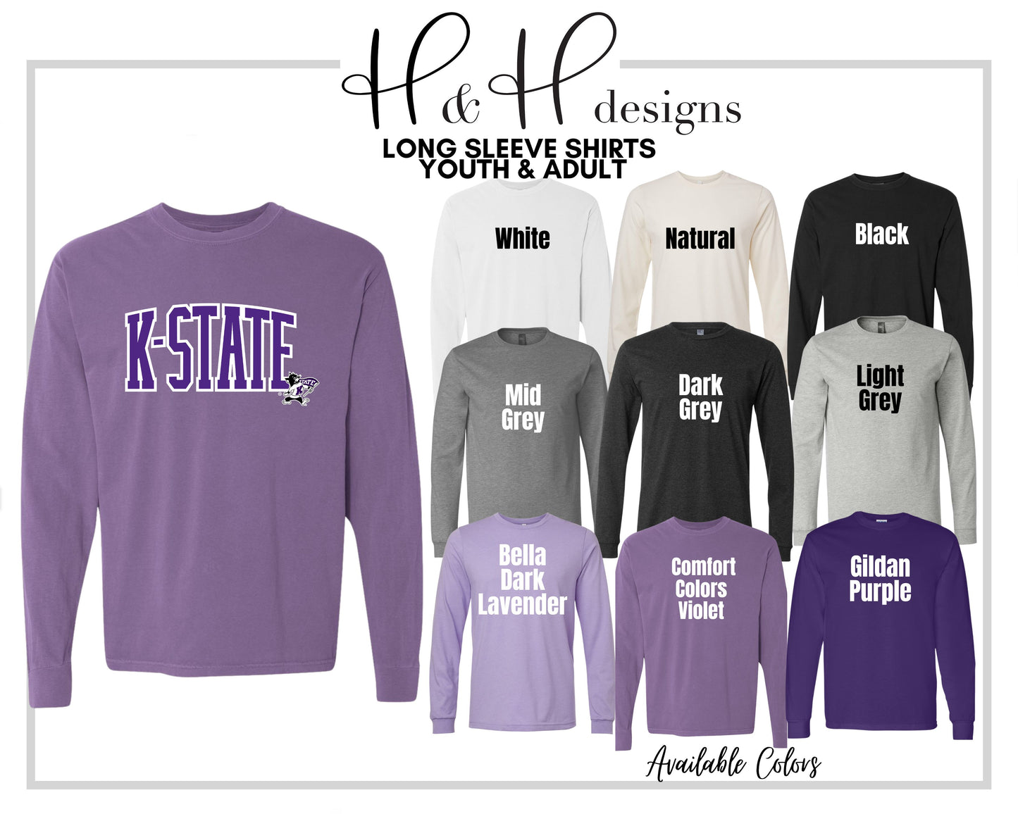Purple K-State Arch with Willie ~ HHKSU139 ~ WRMS PTO Fundraiser with Elementary Delivery Options