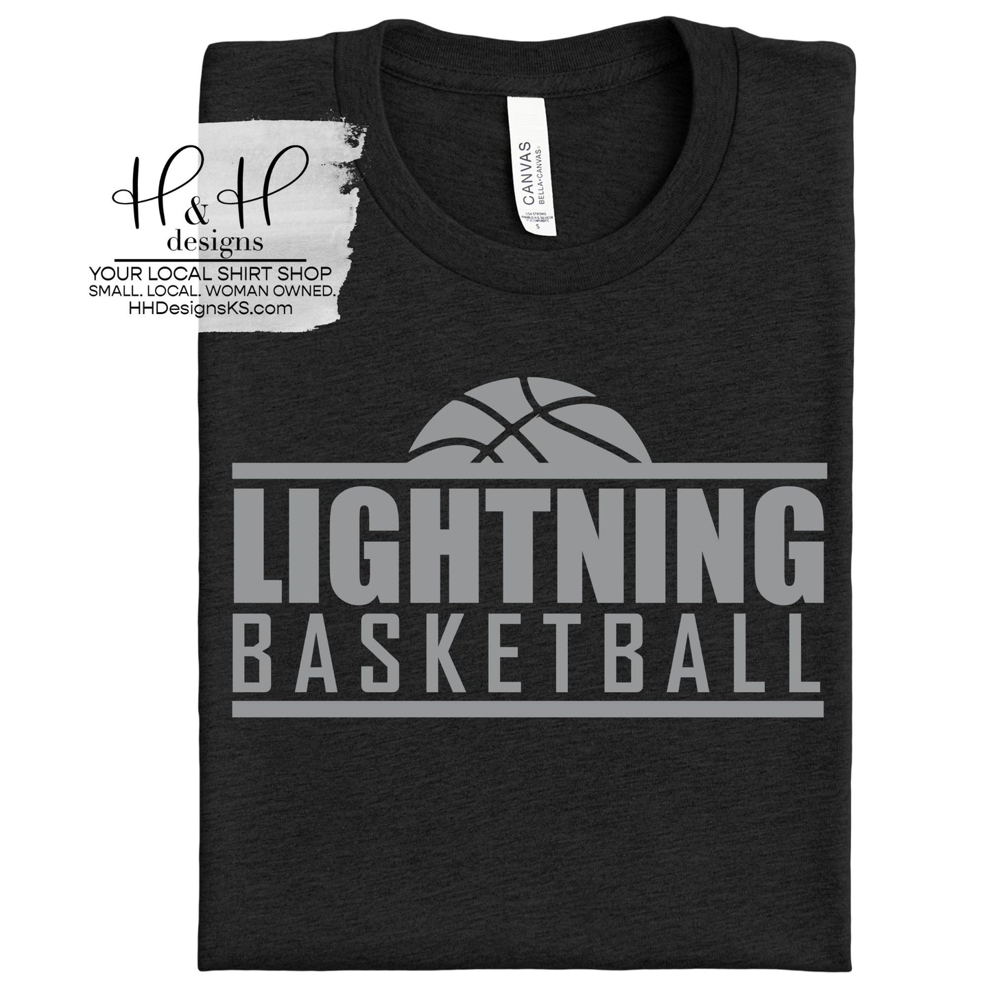 Lightning Basketball Block ~ Grey Print ~ Lightning Basketball