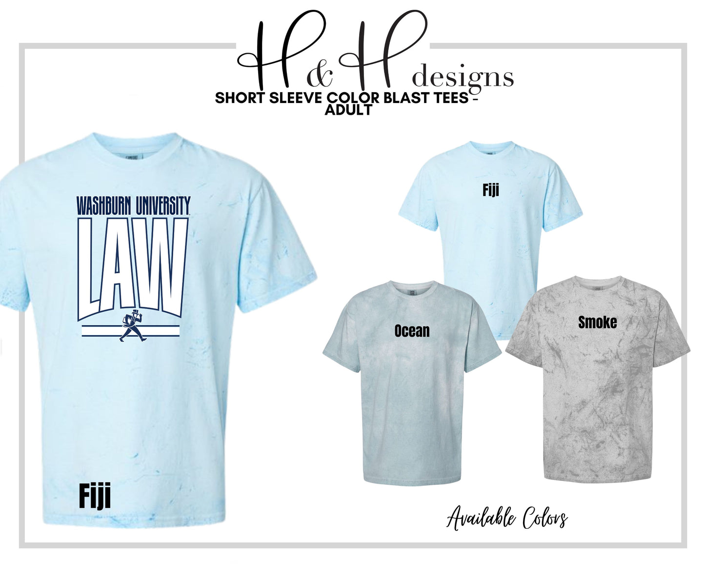 Washburn University Law Warp ~ Licensed Apparel ~ HHWU241