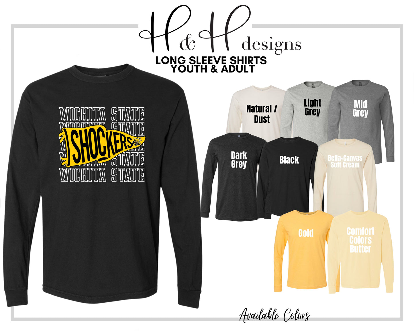 Shockers Pennant Stack  ~ Licensed Apparel ~ HHWSU108