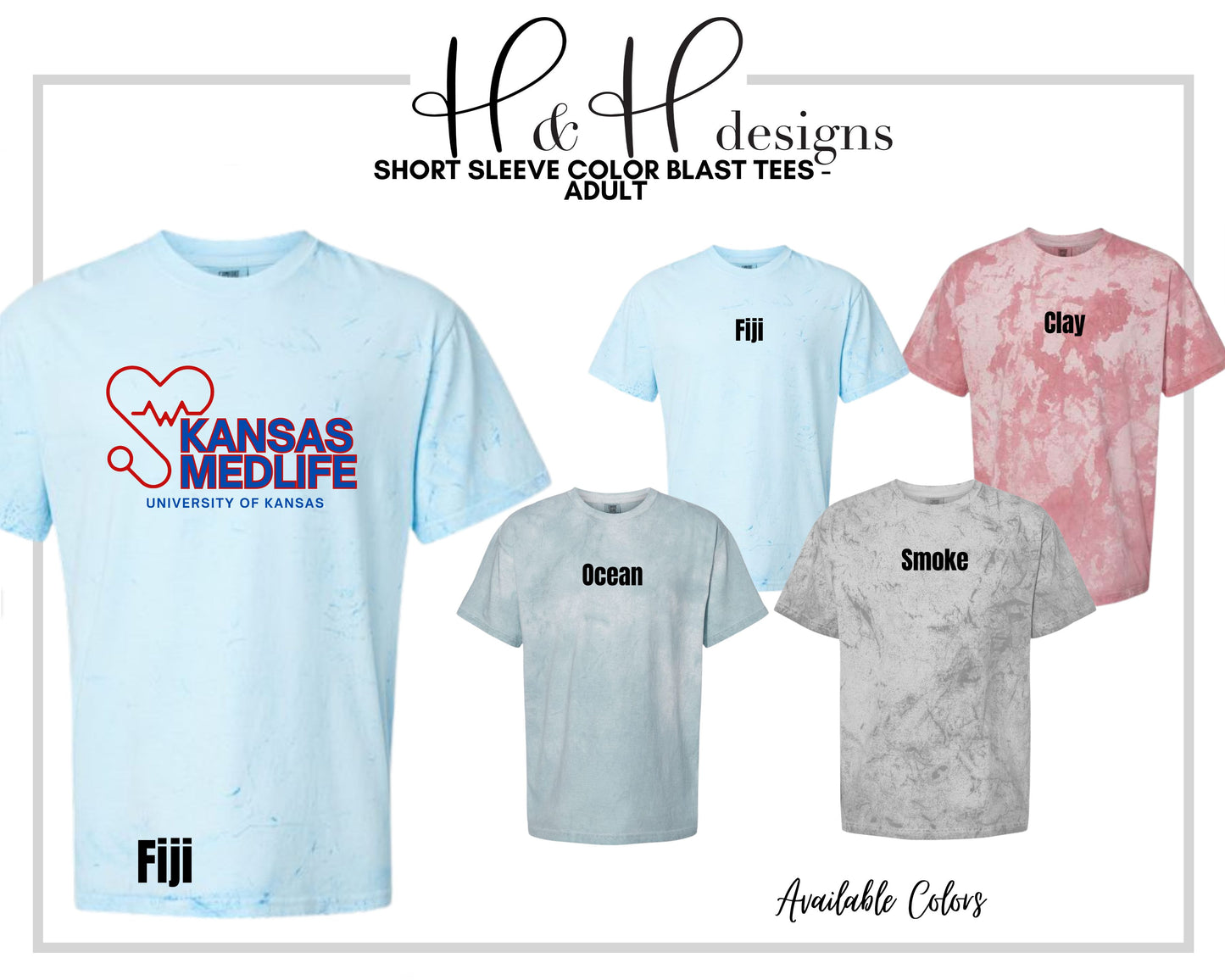 Kansas Medlife Red and Blue ~ KU Medlife Licensed Apparel ~ HHKU141