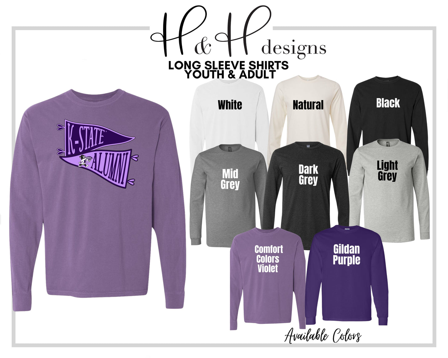 K-State Alumni Pennants ~ Licensed Apparel ~ HHKSU194
