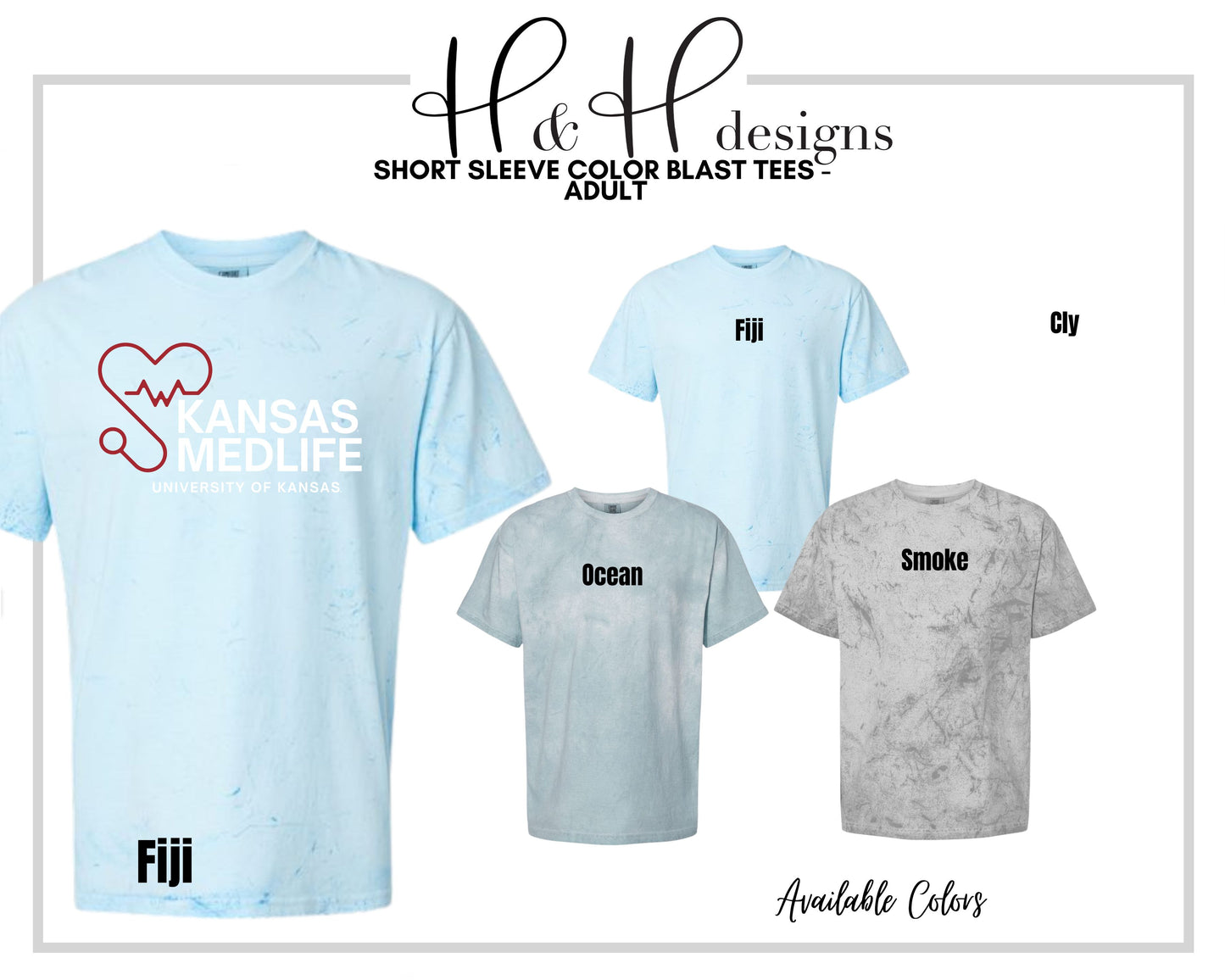 Kansas Medlife Red and White ~ KU Medlife Licensed Apparel ~ HHKU142