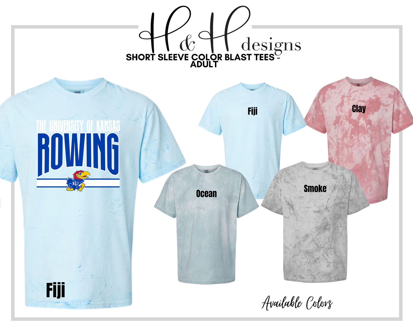 The University of Kansas Rowing Warp ~ Licensed Apparel ~ HHKU185