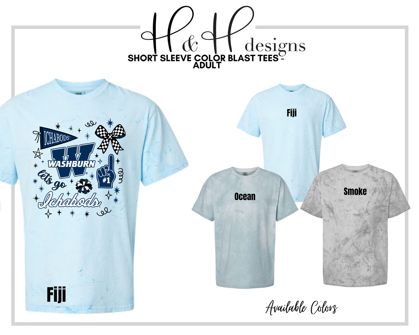 Washburn University Ichabods Game Day CHEER Spirit ~ Licensed Apparel ~ HHWU225