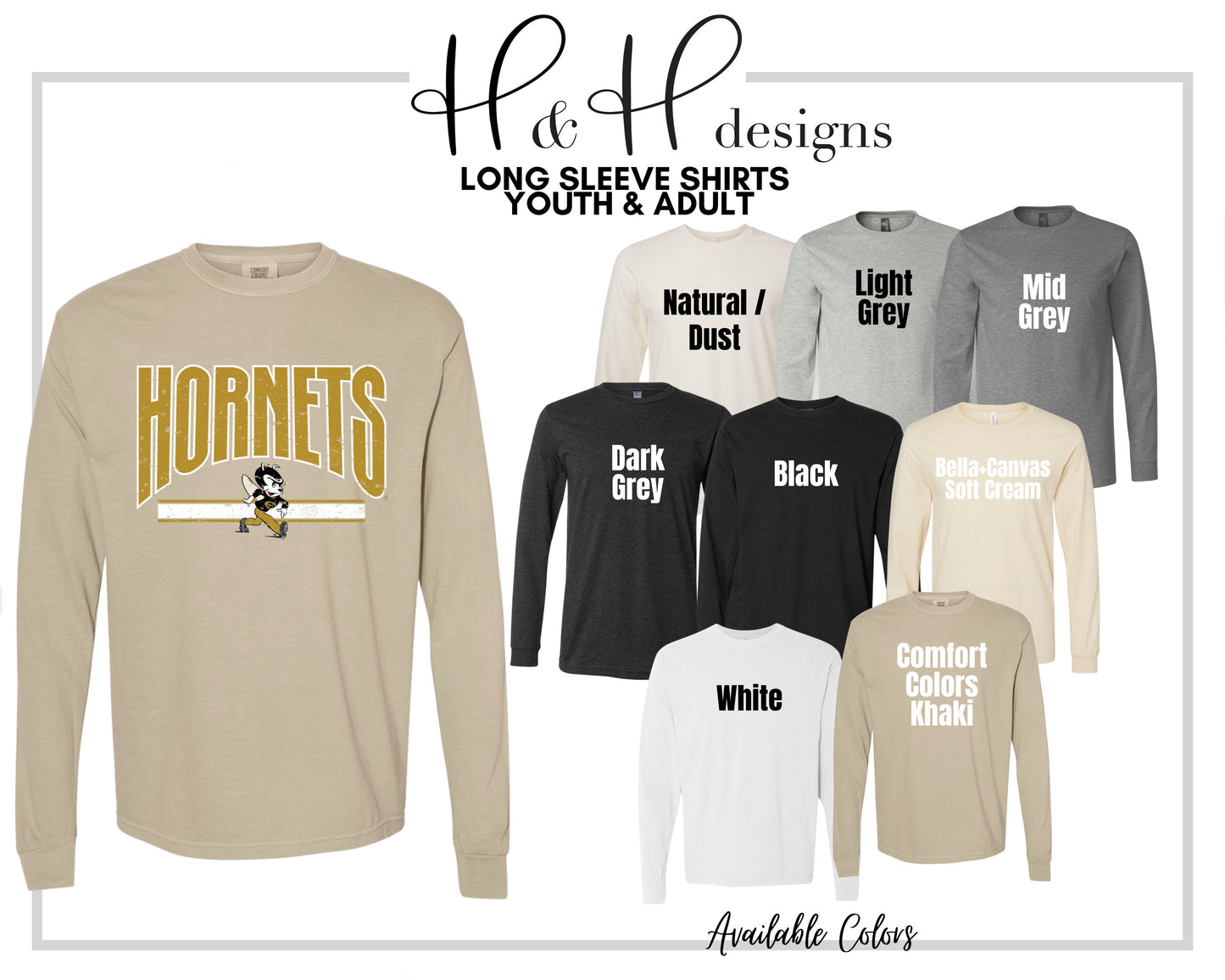 Hornets Distressed Warp ~ Licensed Apparel ~ HHESU110